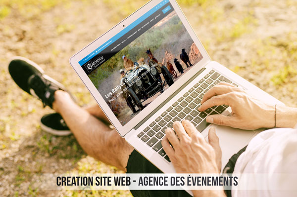 le développement du site internet sur web pour l'agence d'evenements spécialisée Creaforyou.